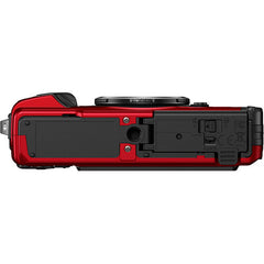 OM SYSTEM Tough TG-7 Digital Camera - Adventure Ready, All-Terrain Performance (Red)
