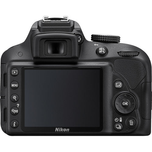 Nikon D3300 DSLR Camera with 18-55mm - Black (Factory Refurbished)