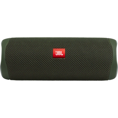 JBL Flip 5 Waterproof Bluetooth Speaker (Forest Green)