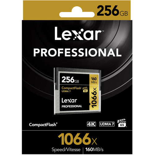 Lexar 256GB Professional 1066x CompactFlash Memory Card (UDMA 7)