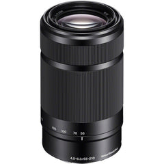 Sony E 55-210mm f/4.5-6.3 OSS Lens (Black)White Bo