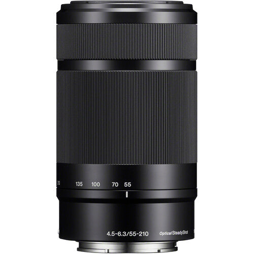 Sony E 55-210mm f/4.5-6.3 OSS Lens (Black)White Bo