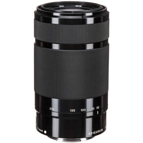 Sony E 55-210mm f/4.5-6.3 OSS Lens (Black)White Bo