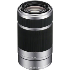 Sony E 55-210mm f/4.5-6.3 OSS Lens (Silver)White Box