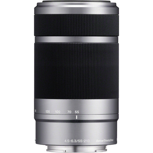 Sony E 55-210mm f/4.5-6.3 OSS Lens (Silver)White Box